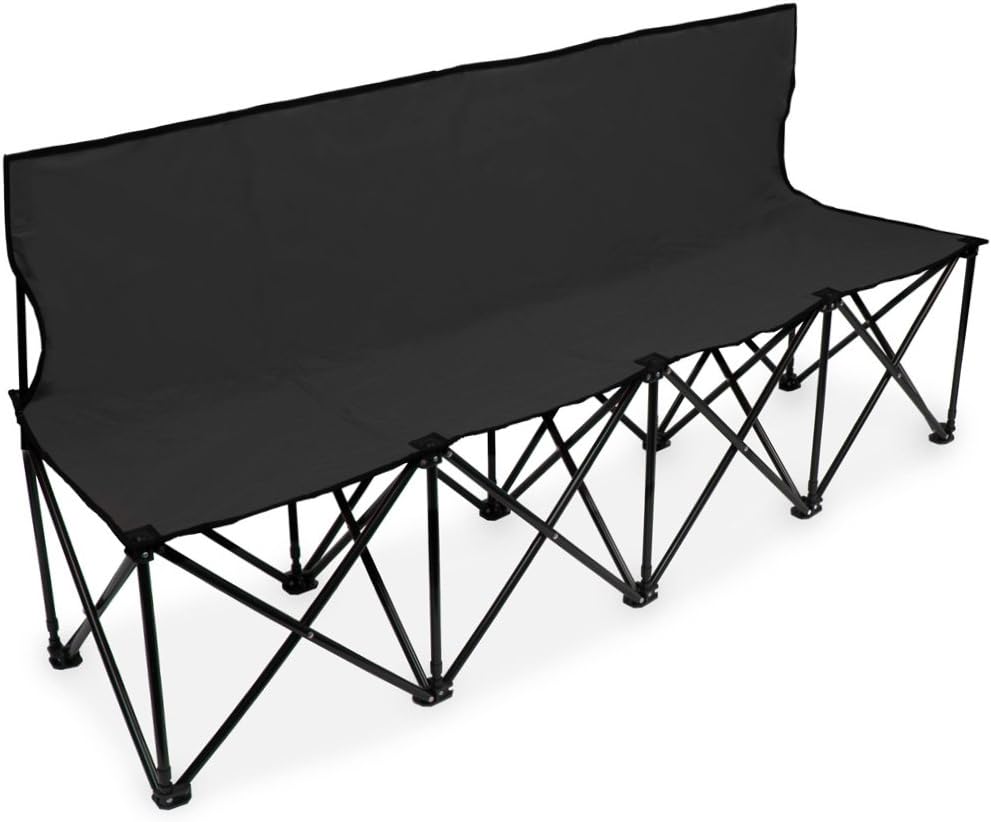 Crown Sporting Goods SCOA-703 6-Foot Portable Folding 4 Seat Bench with Back