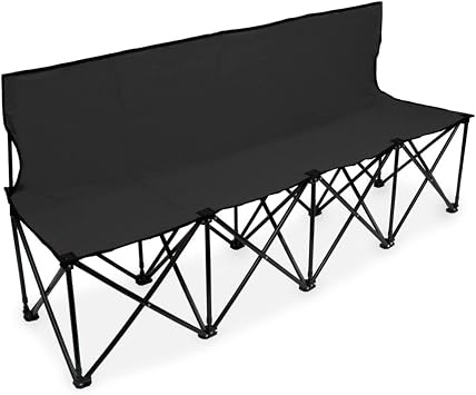 Crown Sporting Goods SCOA-703 6-Foot Portable Folding 4 Seat Bench with Back