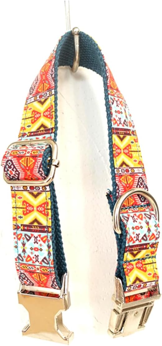 Housoutil Elegant Handmade Dog Collar Pet Collar in Style Size L Stable and Comfortable for Dogs