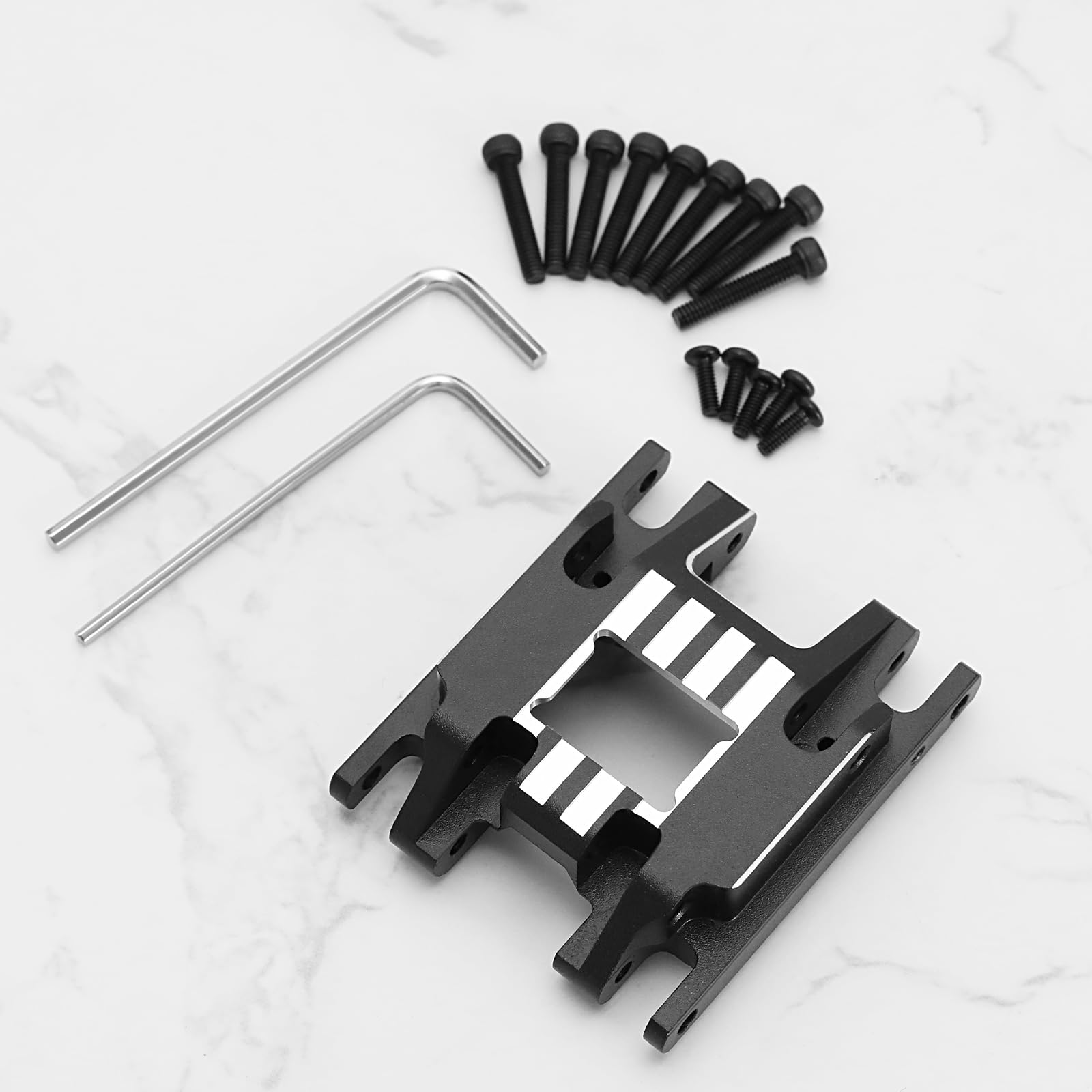 Plaque de boîte de vitesses de voiture RC en alliage d'aluminium pour Axial 1/18 UTB18 Capra RC