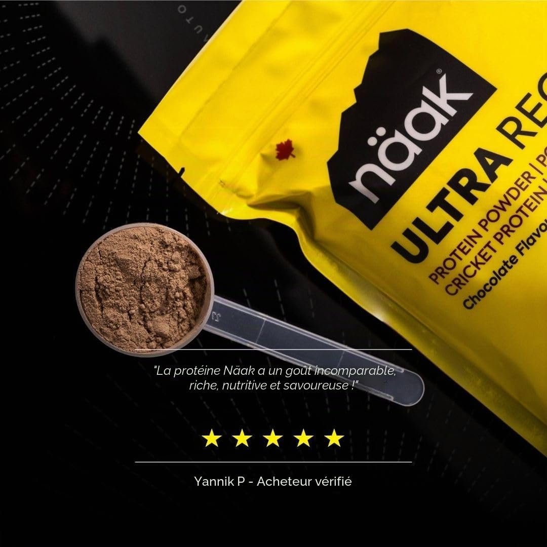 NÄAK Protein Powder, 500g (15 servings) | 25g Plant-based Protein, 4g BCAAs, Keto, Dairy-Free, GMO Free, Gluten Free (Vanilla)