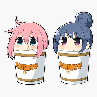 MAGNET Rin To Nadeshiko Curry - Yuru Camp (Laid-Back Camp) Magnet Bumper Sticker Car Magnet Flexible Reuseable Magnetic Vinyl 5"