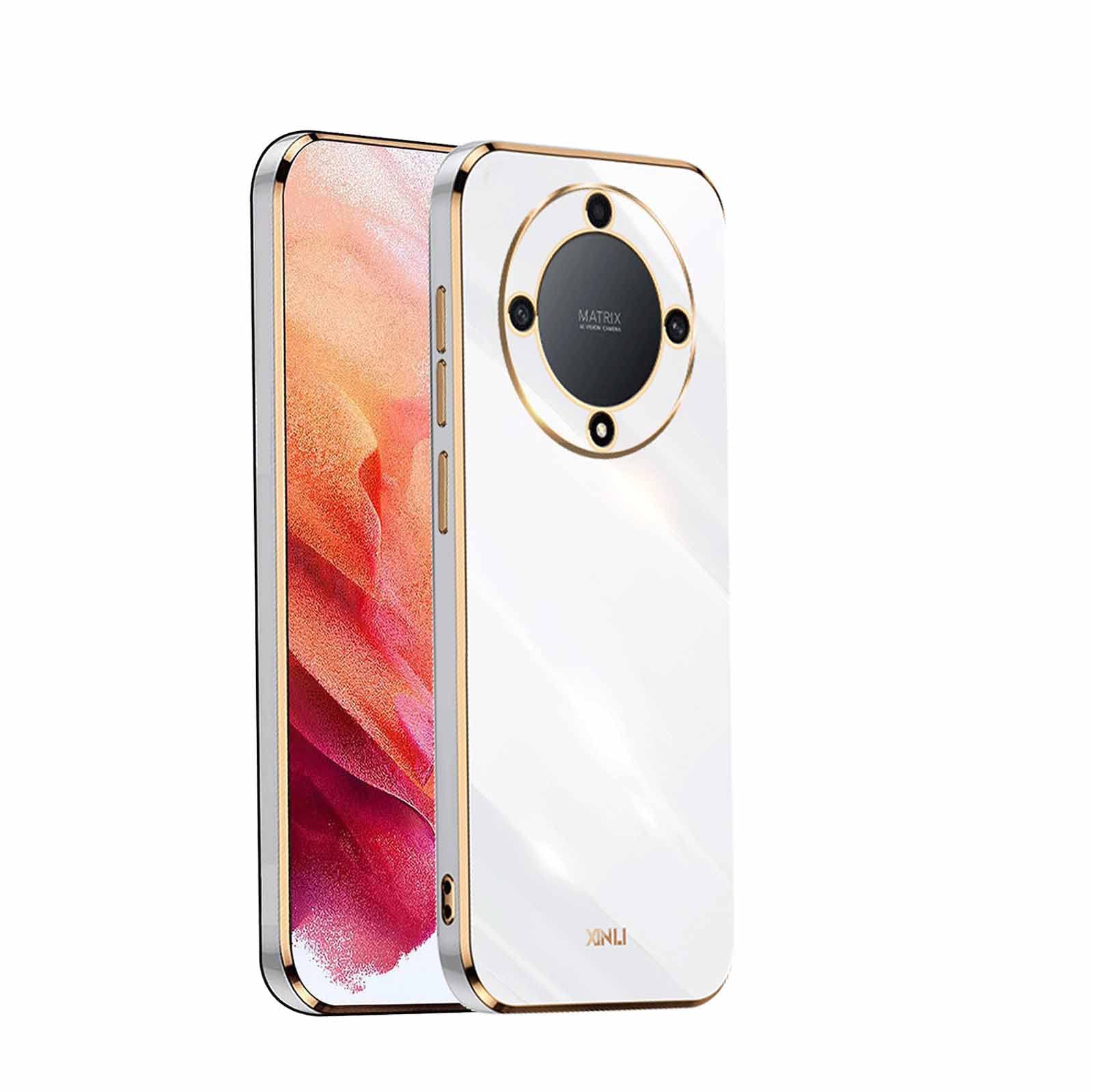 Mkej Cover per Huawei P30 Lite, Custodia con Protezione Fotocamera, Cover Ultra Sottile ed Elegante in Silicone TPU, Placcatura Phnom Penh Design Antiurto Case
