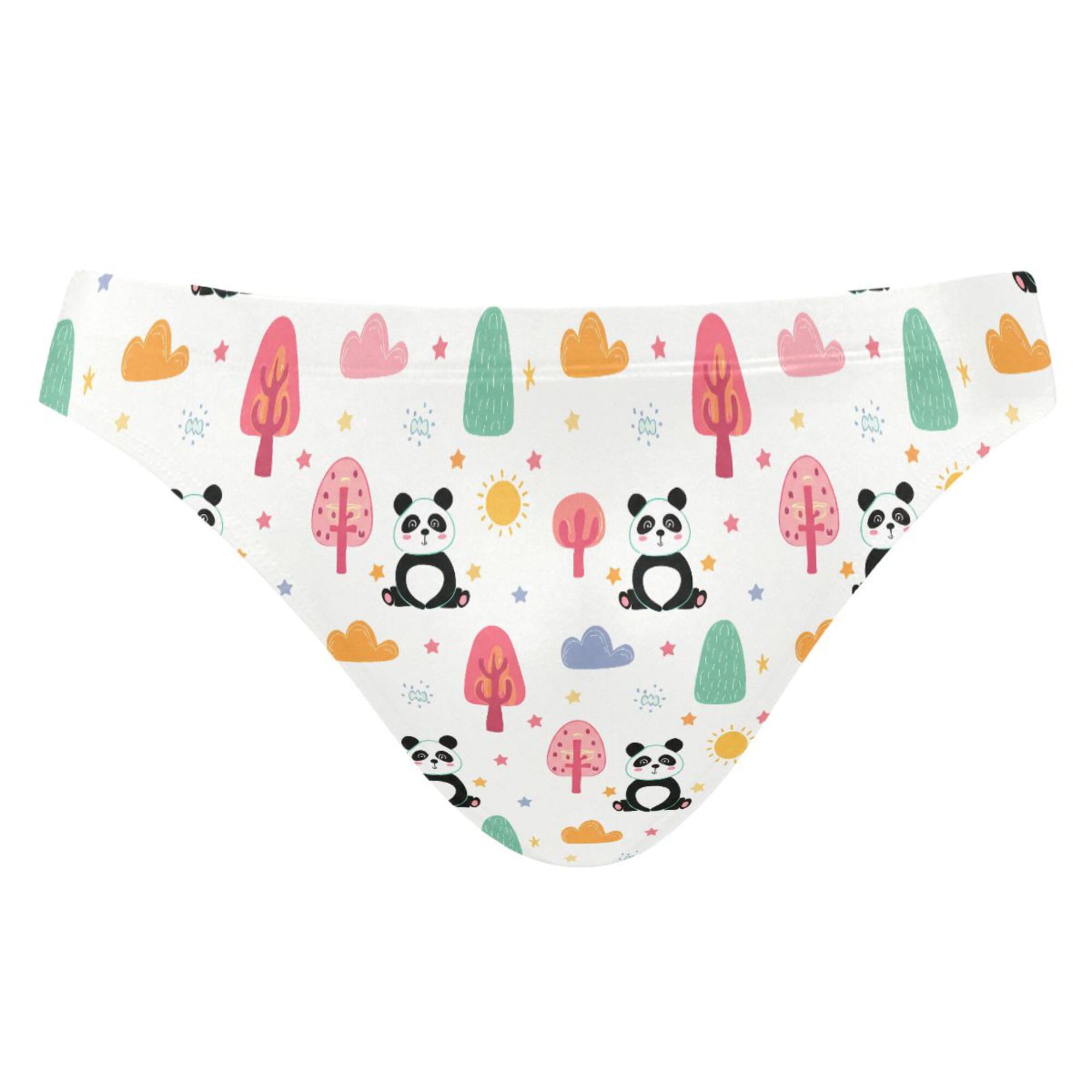 Cute Panda Swim Briefs for Men Swimsuit Bikini Swimwear XXXL B0404171