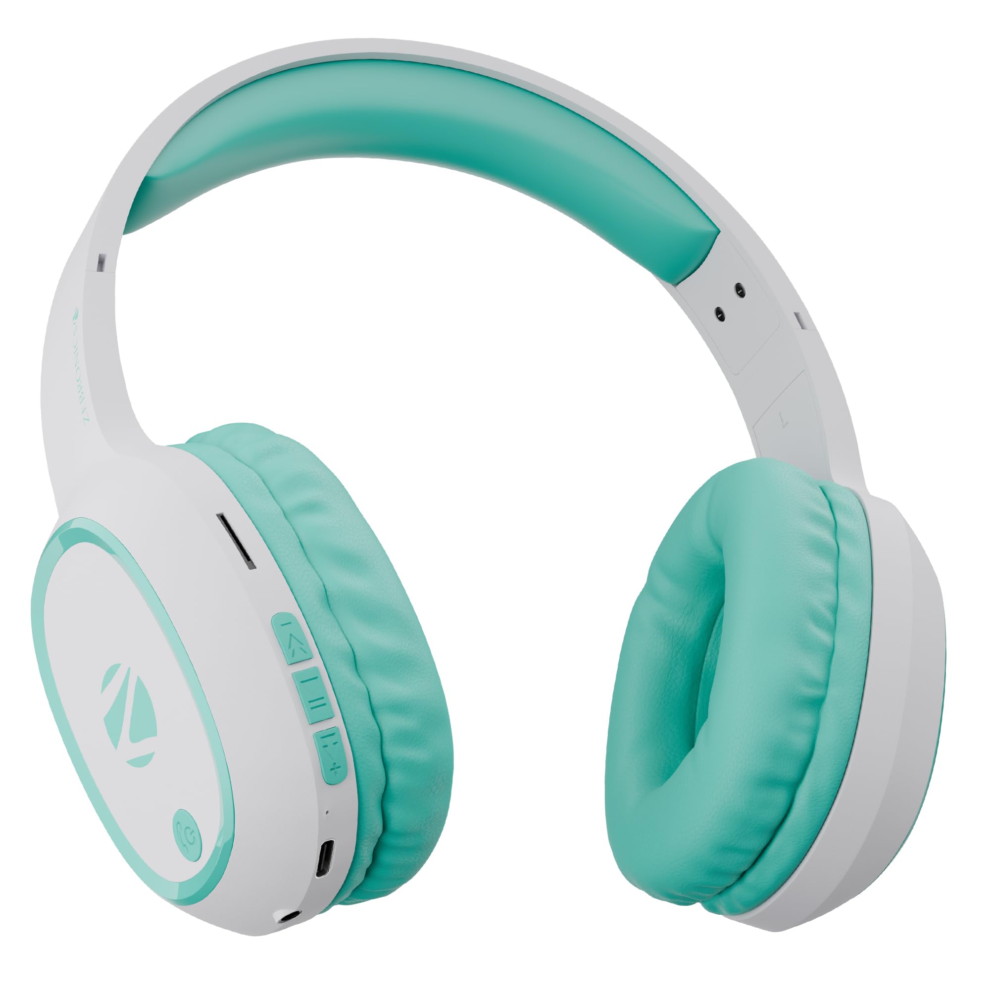 ZEBRONICS Thunder Bluetooth 5.3 Wireless Over Ear Headphones with 60H Backup, Gaming Mode, Dual Pairing, Enc, Aux, Micro Sd, Voice Assistant, Comfortable Earcups, Call Function (Sea Green)-image-35