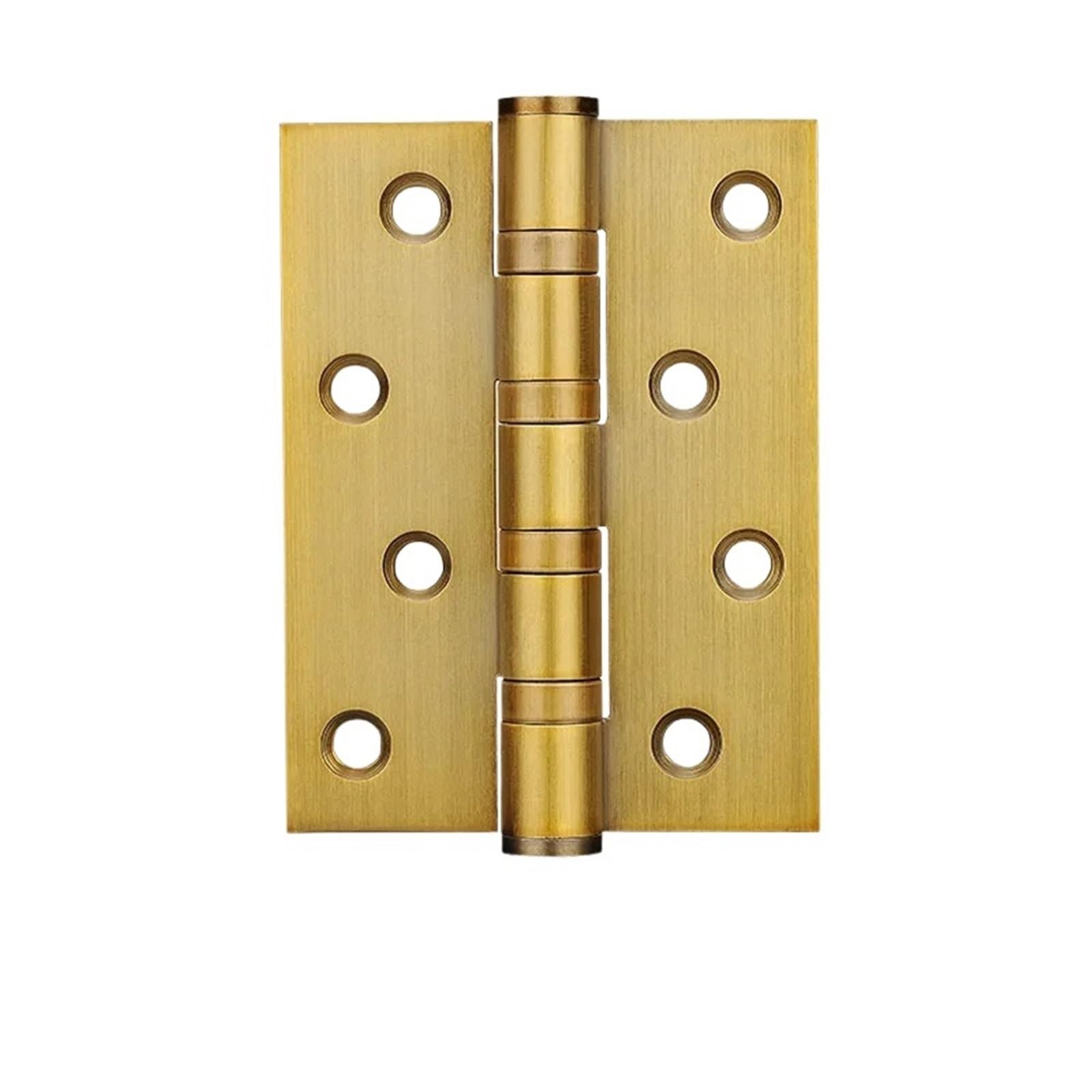 Kdhcvkz Yellow Bronze 1Pcs Thickened 4-Inch Stainless Steel Door Hinges Wood Door Folding Hinges(Yellow Bronze)