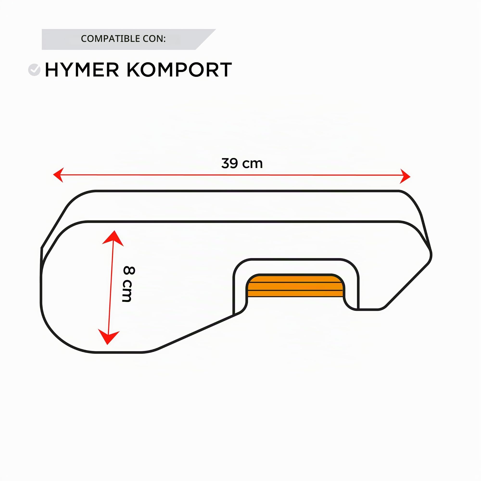 Juego de 4 fundas para reposabrazos delanteros, color gris ahumado, para silla de coche, funda para reposabrazos Hymer Comfort