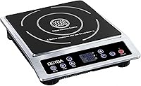 OSTBA 1800W Commercial Induction Cooktop: 10" Coil, 120-460°F Precise Temp Control, 3H Timer, ETL Certified Countertop Burner