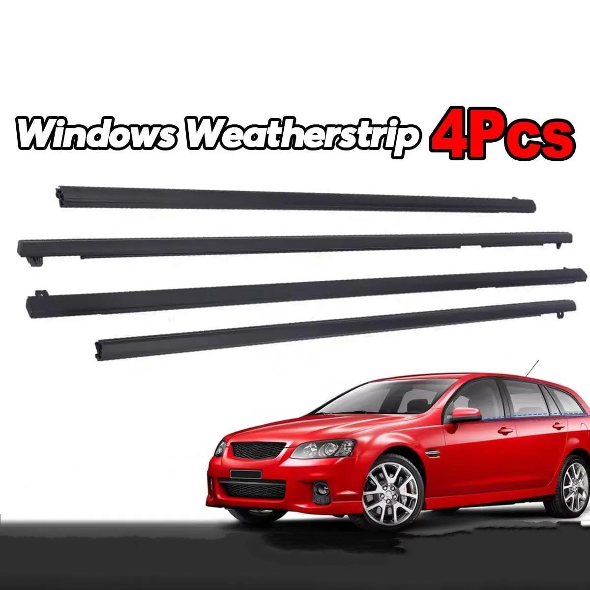 Striscia Tenuta Portiera Set 4 Guarnizioni In Gomma Finestrini Con Strisce Meteorologiche Per Holden Per Commodore VE VF SEDAN V6 V8 2006-2017 Guarnizioni