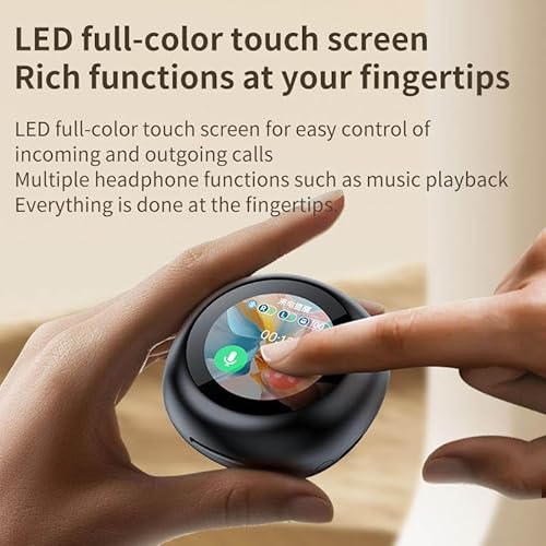 Fones de ouvido com tela LCD com ANC e ENC de fone de ouvido para fone de ouvido de música esportiva