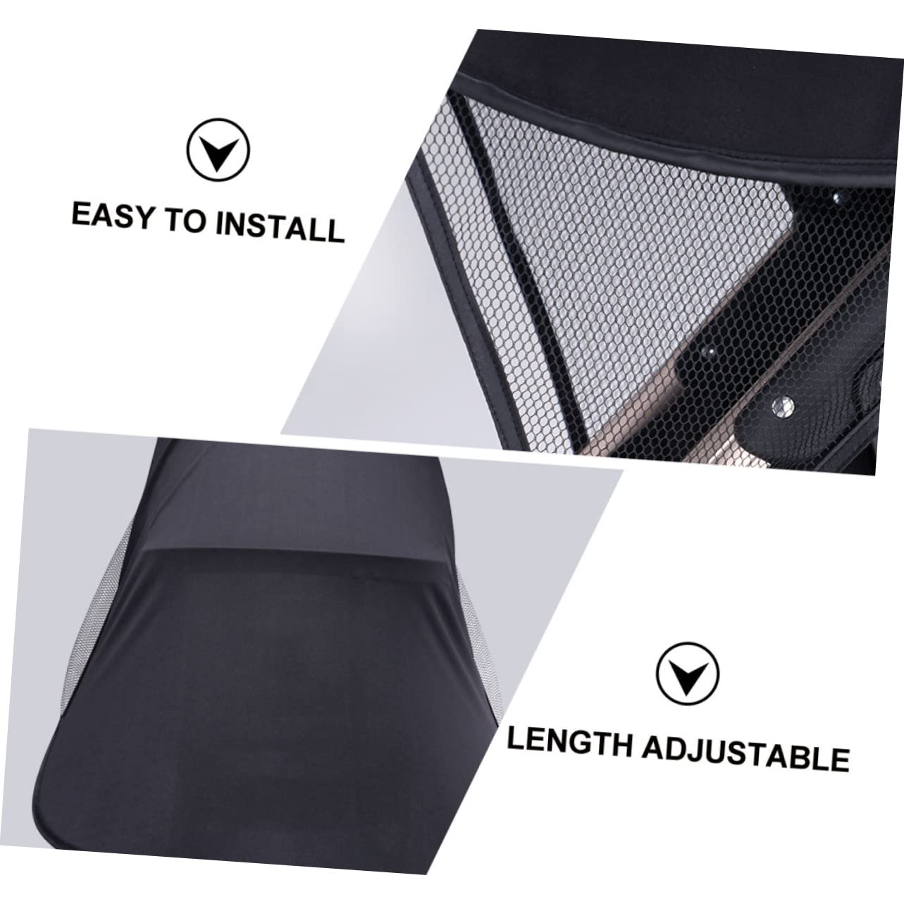 Copertura Parasole per Passeggino Nero, Protezione Uv, Traspirante