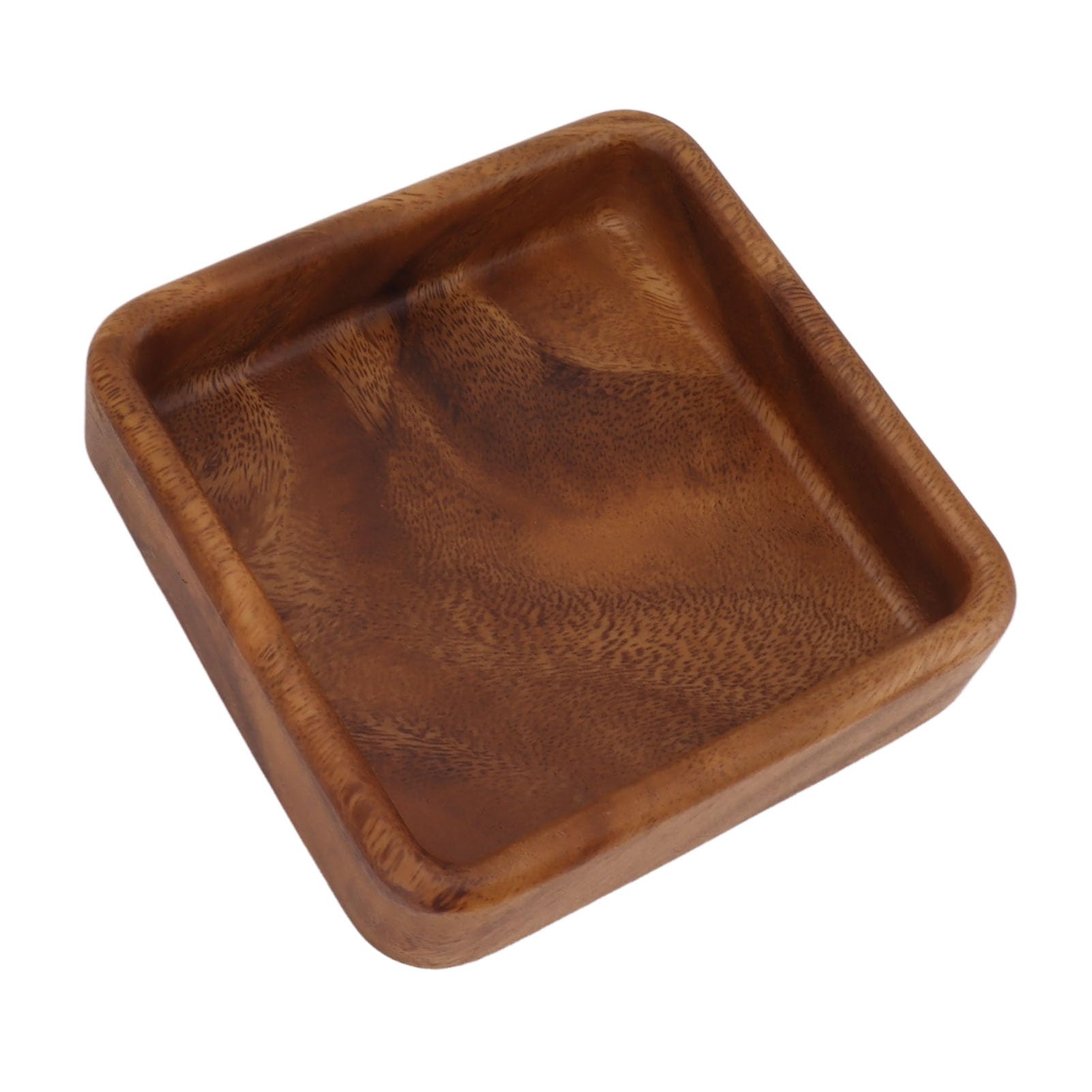WEKONUMEX Food Serving Tray, Quadrate 2.3in Heart Shaped Walnut Wood Mini Serving Tray Charcuterie Cheese Board Platter Coffee Tea