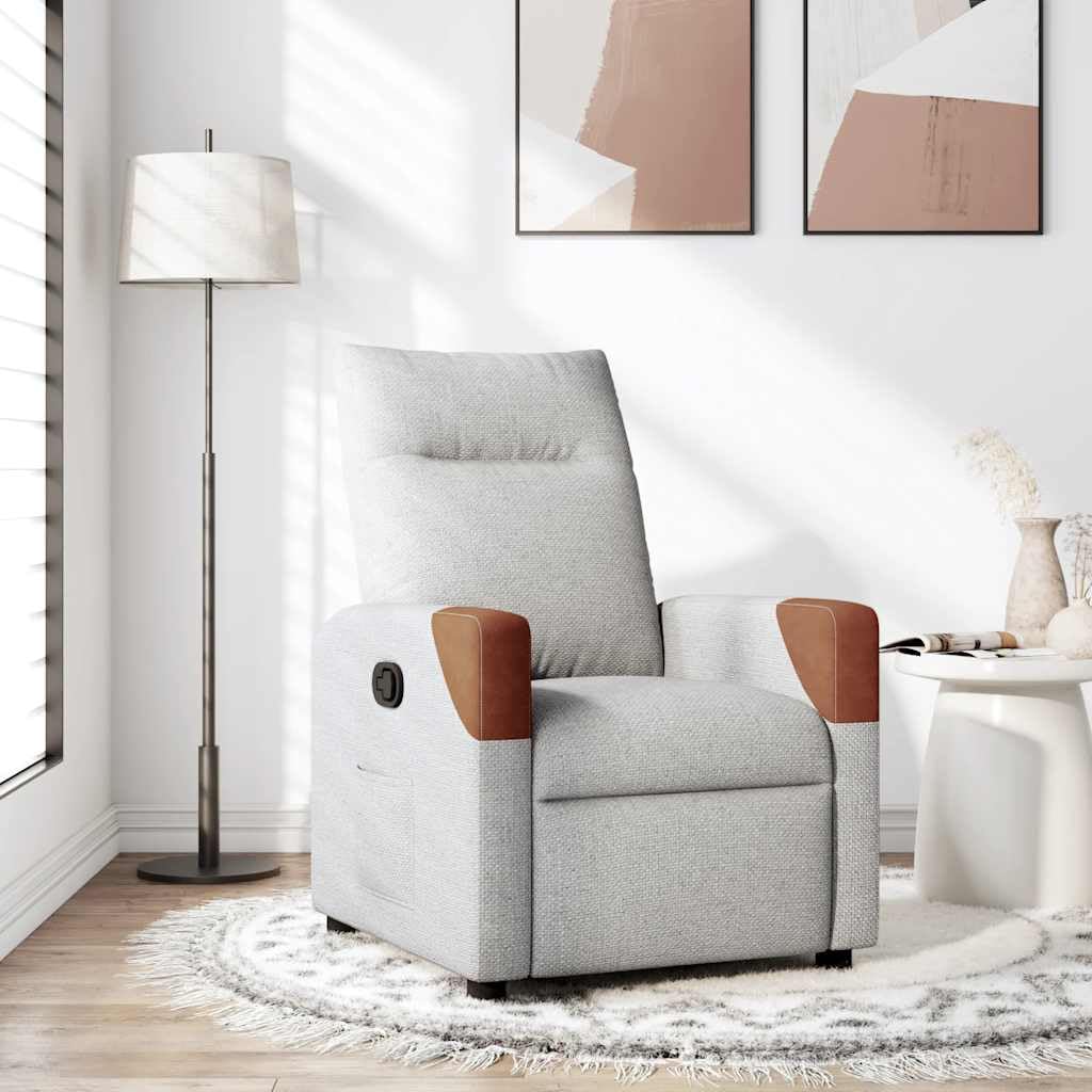 Hothingwell Ręczny fotel pochylony szary, oddychający materiał