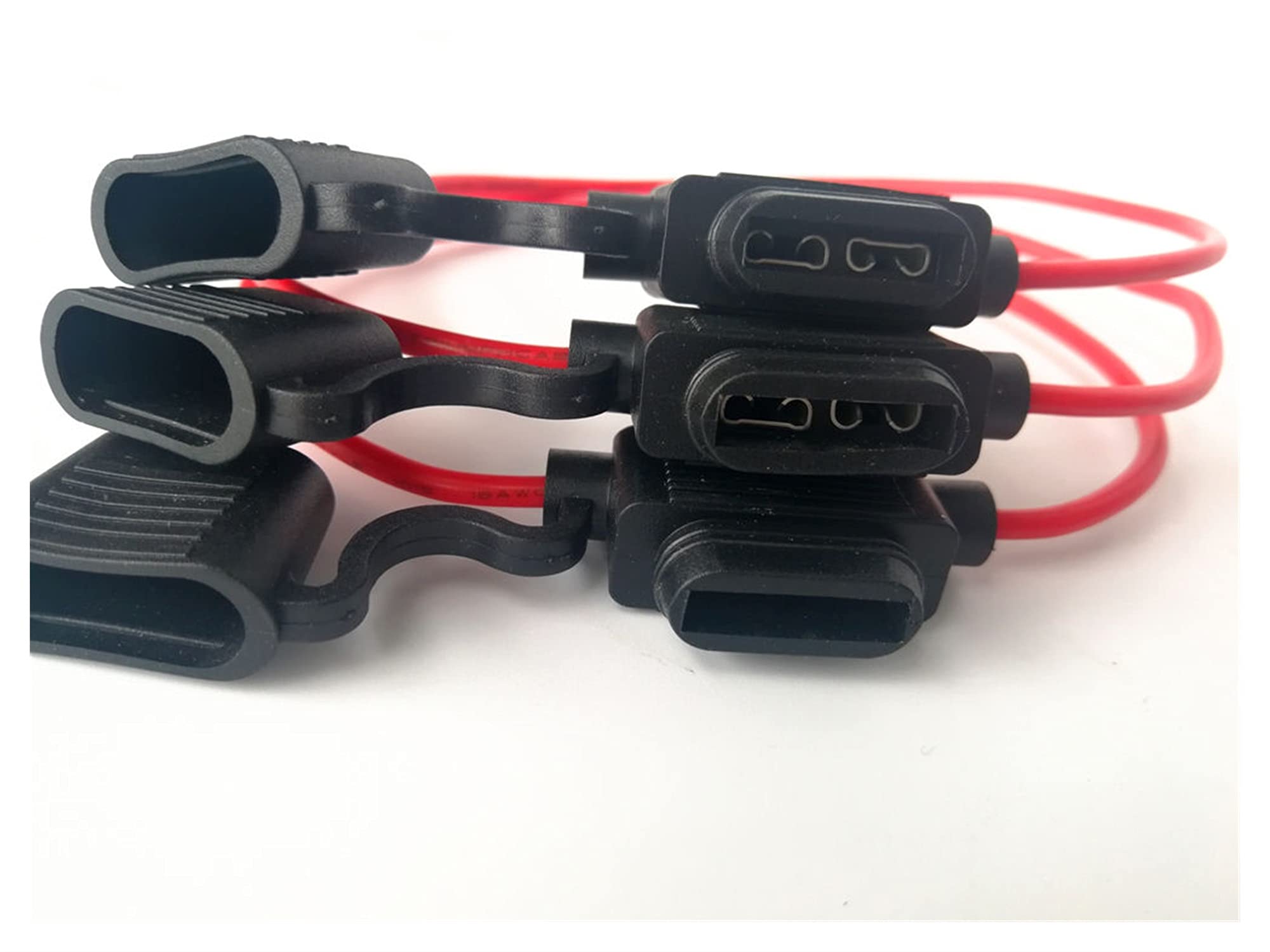 FIDEMM Fusible 3 pièces/lot Porte-fusible en Ligne de Lame Automobile étanche avec Petit Faisceau de Fils de fusible et 1 6AWG.Sauvegarde de câble métallique