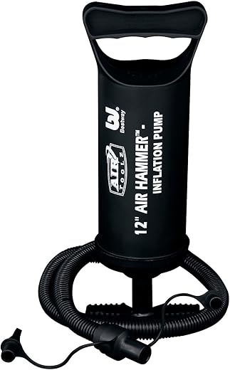 Bestway Air Hammer-Inflation Pump 0.85 l/Cyclus | 12 inches or 30 cms Manual Air Pumps for Inflatable Items Like Intex Bal