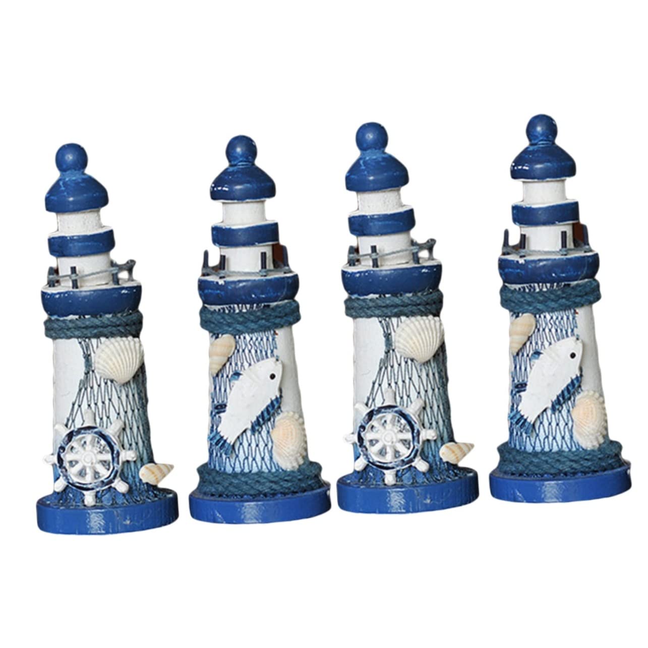Modelo de faro del Mediterráneo en madera el regalo ideal para amantes de la decoración náutica