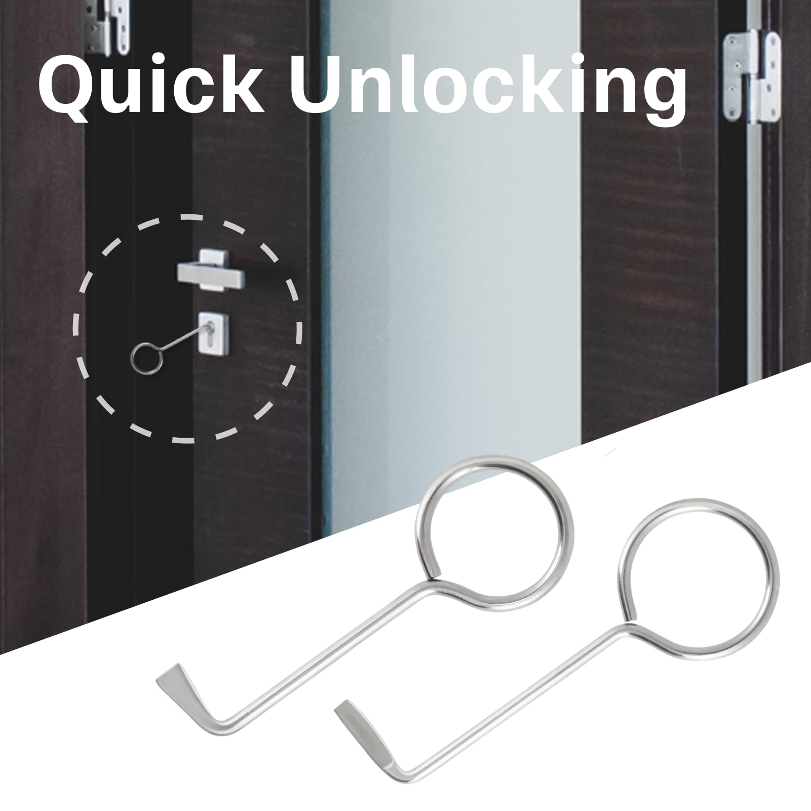 2 Pezzi Chiave Passepartout Universale Per Porte Interne Set Chiave Passepartout Universale In Acciaio Per Apertura Serrature Da Interno Uso Domestico Ufficio Hotel Emergenza Sicurezza