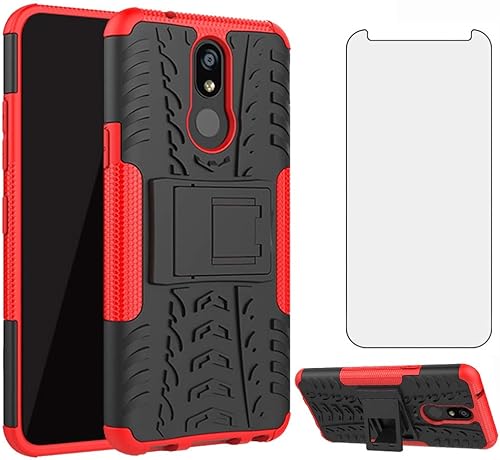 Miniatura 8 de Asuwish Funda de teléfono para LG K40K12 PlusX4 2019Solo LTEXpression Plus 2Harmony 3 con protector de pantalla de vidrio templado, funda protectora
