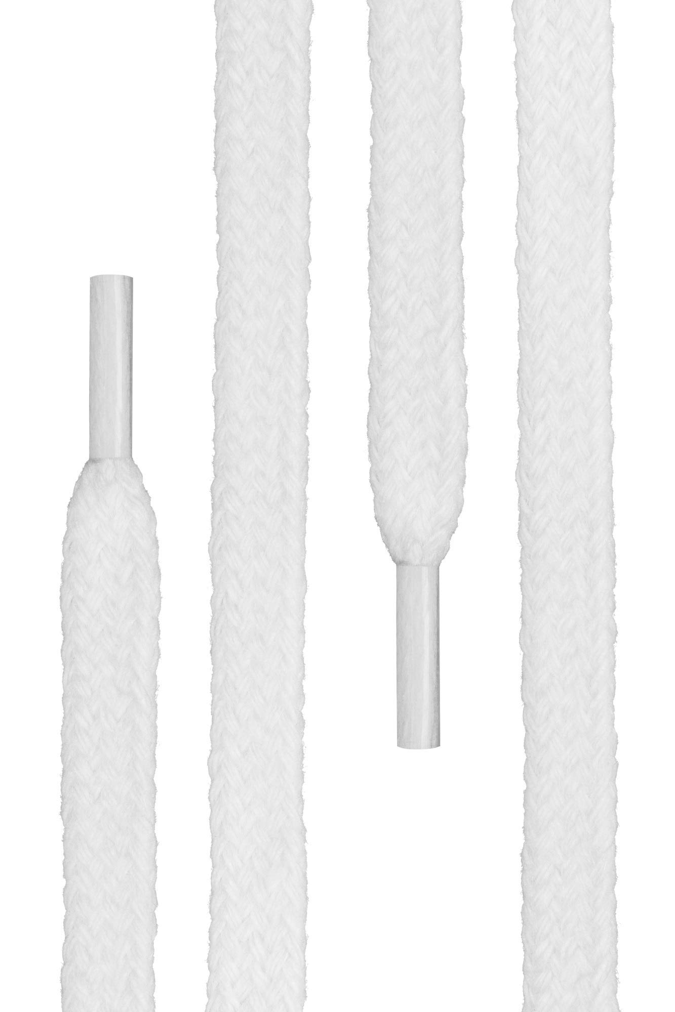 Di Ficchiano - Cordones planos de algodón 100% para zapatillas y calzado deportivo, muy resistentes, aprox. 7 mm de ancho, 45-200 cm de longitud, fabricado en Europa — view 2