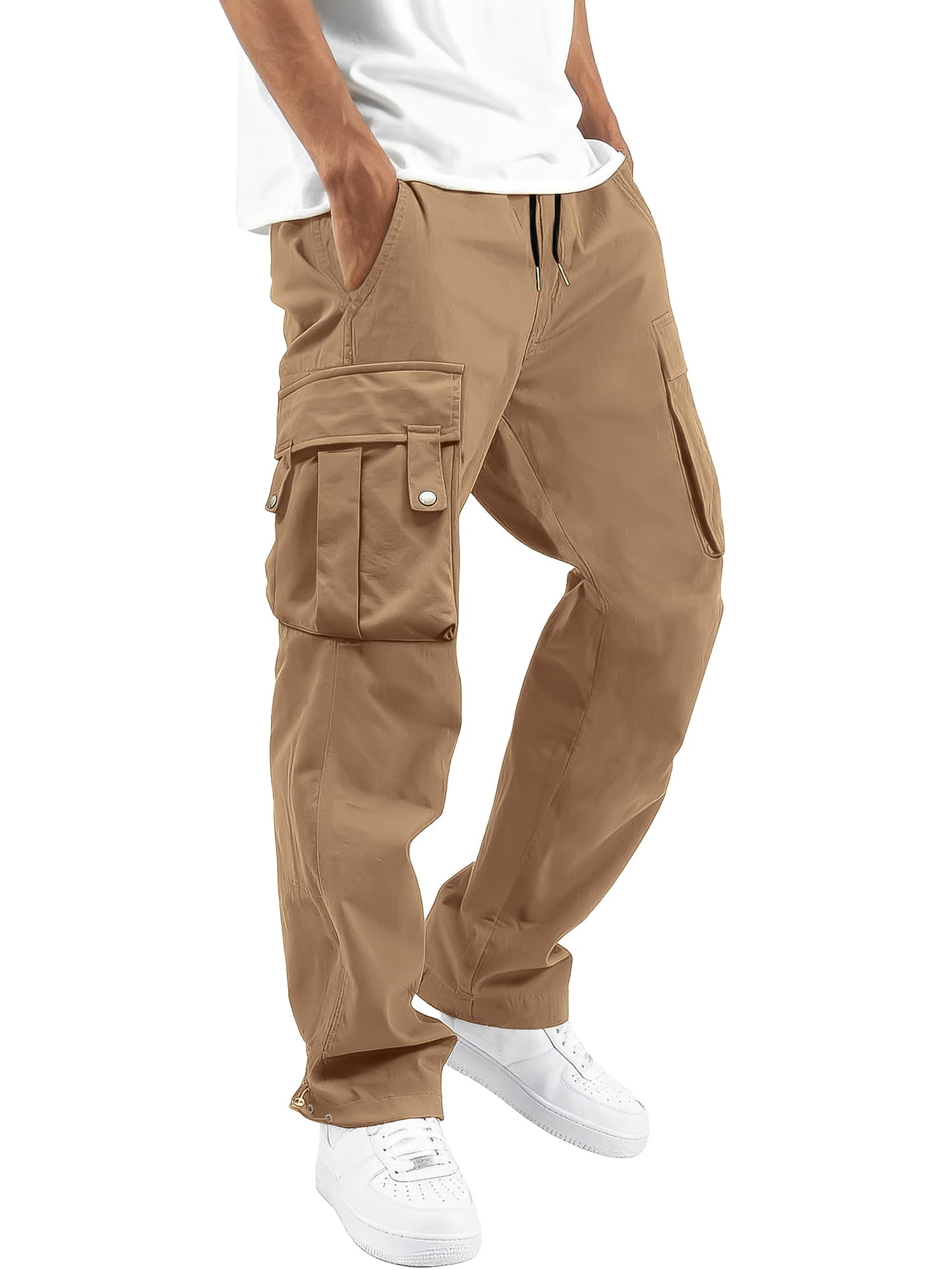 HOTake Men's Relaxed Fit Stretch Cargo Pants