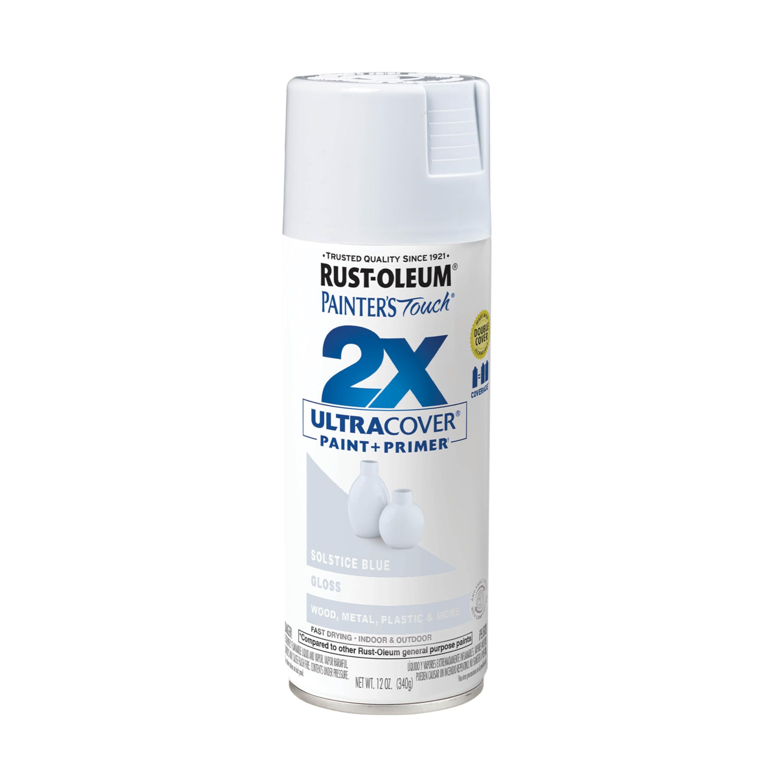 Rust-Oleum Painter's Touch 2X Ultra Cover Spray Paint, Gloss Solstice Blue
