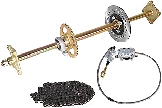 32 Go Kart Axle Kit Alloy Rear Axle with Brake Dics +Brake Master Cylinder