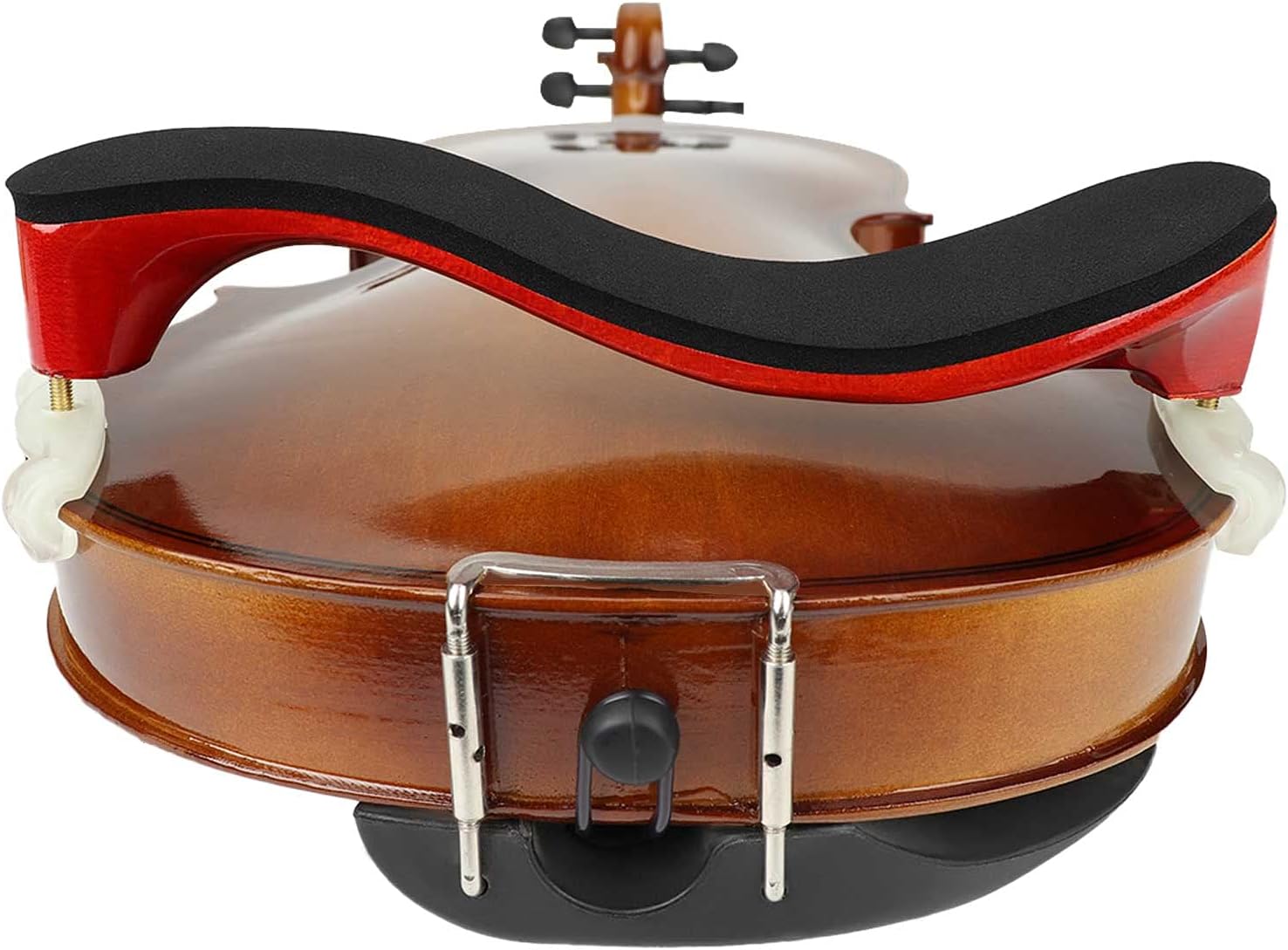 LMS Violin Shoulder Rest for 3/4 Size 4/4 Size, Adjustable Shoulder Rest for Violin, with Height Adjustable Feet Comfortable Foam Pad for Kids Adults (3/4-4/4)