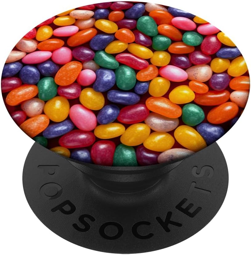Jelly Beans Fun Cute Colorful Candy Pattern Sweets PopSockets Adhesive PopGrip