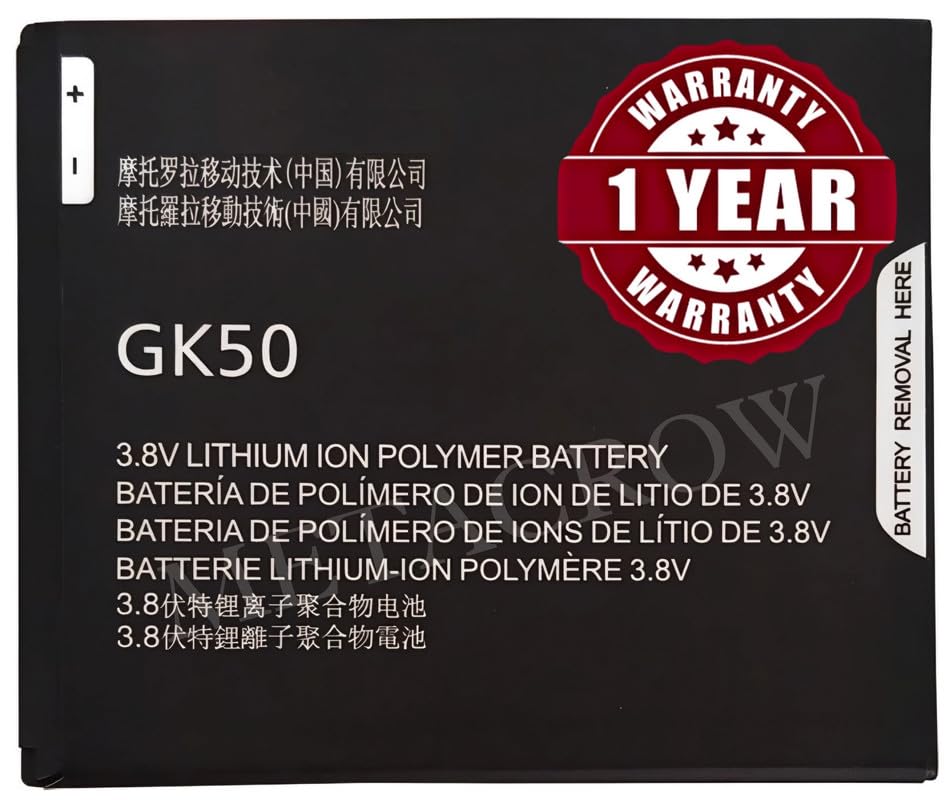 Image of Original GK50 Battery Compatible for Motorola Moto E3 Power (XT1706) - (3500mAh) - 1 Year Warranty JK1