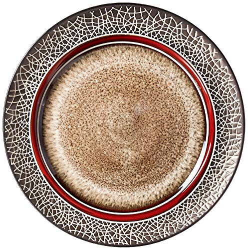 American Atelier Markham 16 Piece Round Dinnerware Set, 11X11X4, Brown #TOP2