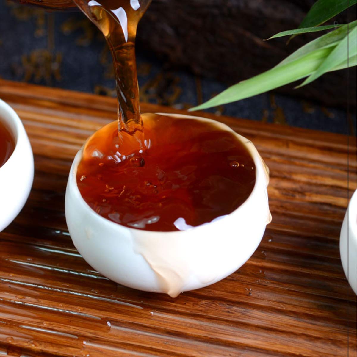 Großer Original Pu-Erh Tee 357g Gekochter Teekuchen Gereifter Tee shu Pu-Erh Schwarzer Tee
