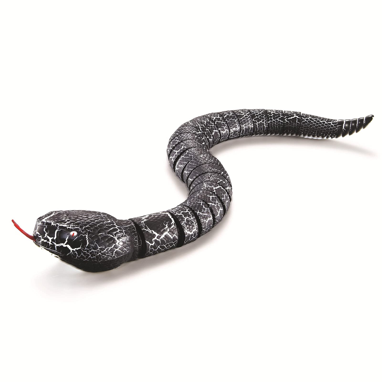 LabymosRC Snake Toy 15.5in Rattlesnake Toy with Retractable Tongue and Swinging Tail Gift for Kids Children