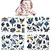 Qemsele Tatuaggi temporanei per Bambini, 8 Sheet 160+ Pcs Unicorno Tatuaggi Finti temporanei Adesivi per bambini Ragazzi festa di compleanno sacchetti regalo Giocattolo (Batman)