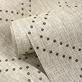 Ansehan Hand-Crafted Wallcovering HA3002 Droplets 36' W x8 Yard L Textured, Modern, Non Prepasted Natural Home Décor for Living Sapce, Beige, Light Wheat/Grey Brown