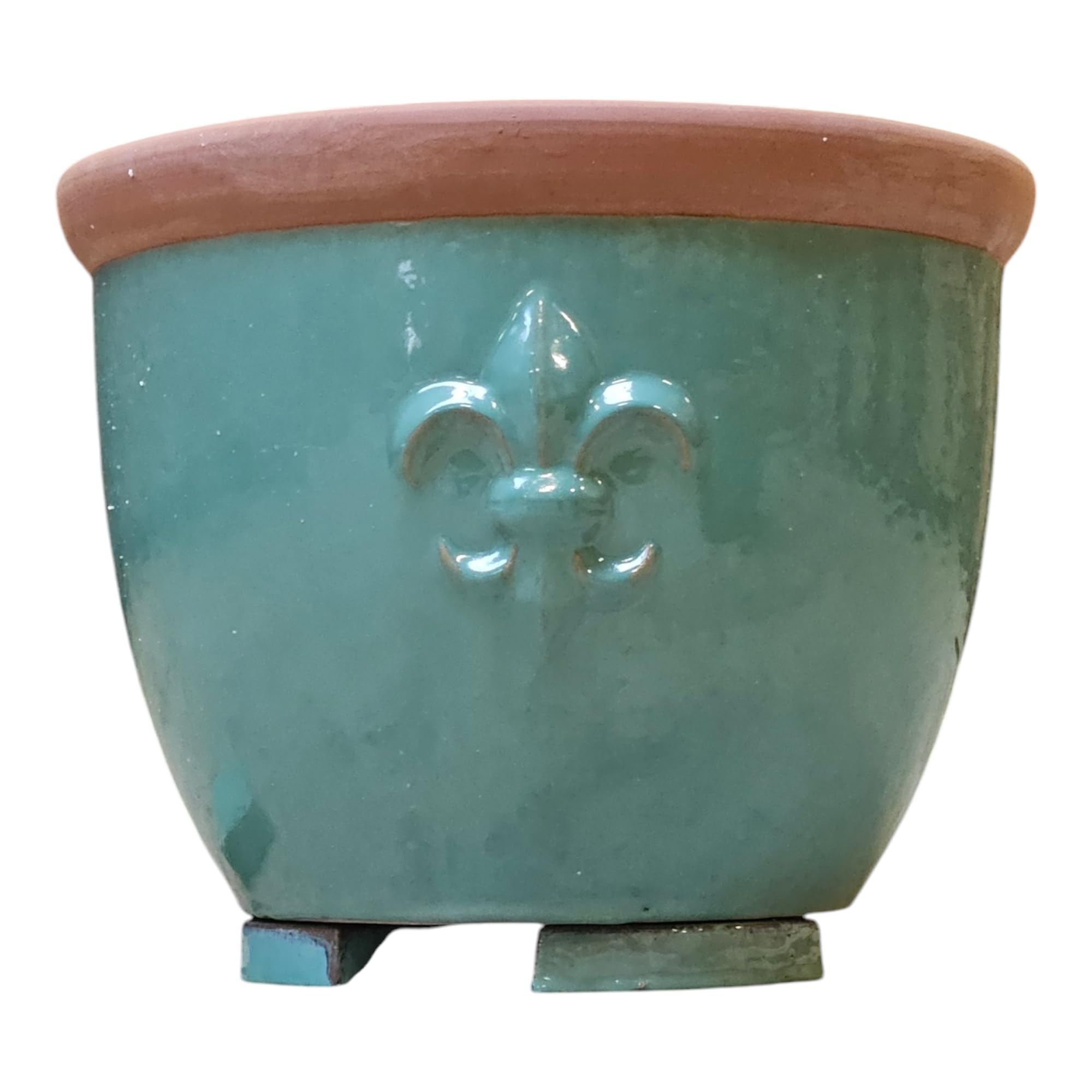 Teramico Premium Vaso per piante in ceramica smaltata – 100% resistente al gelo e fatto a mano
