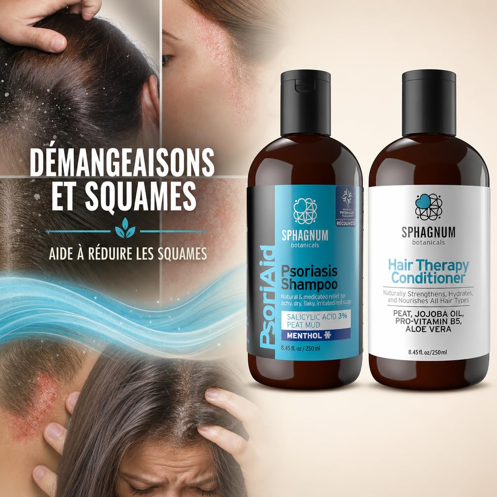 Sphagnum Botanicals Set Shampoing Psoriasis et Après-shampoing