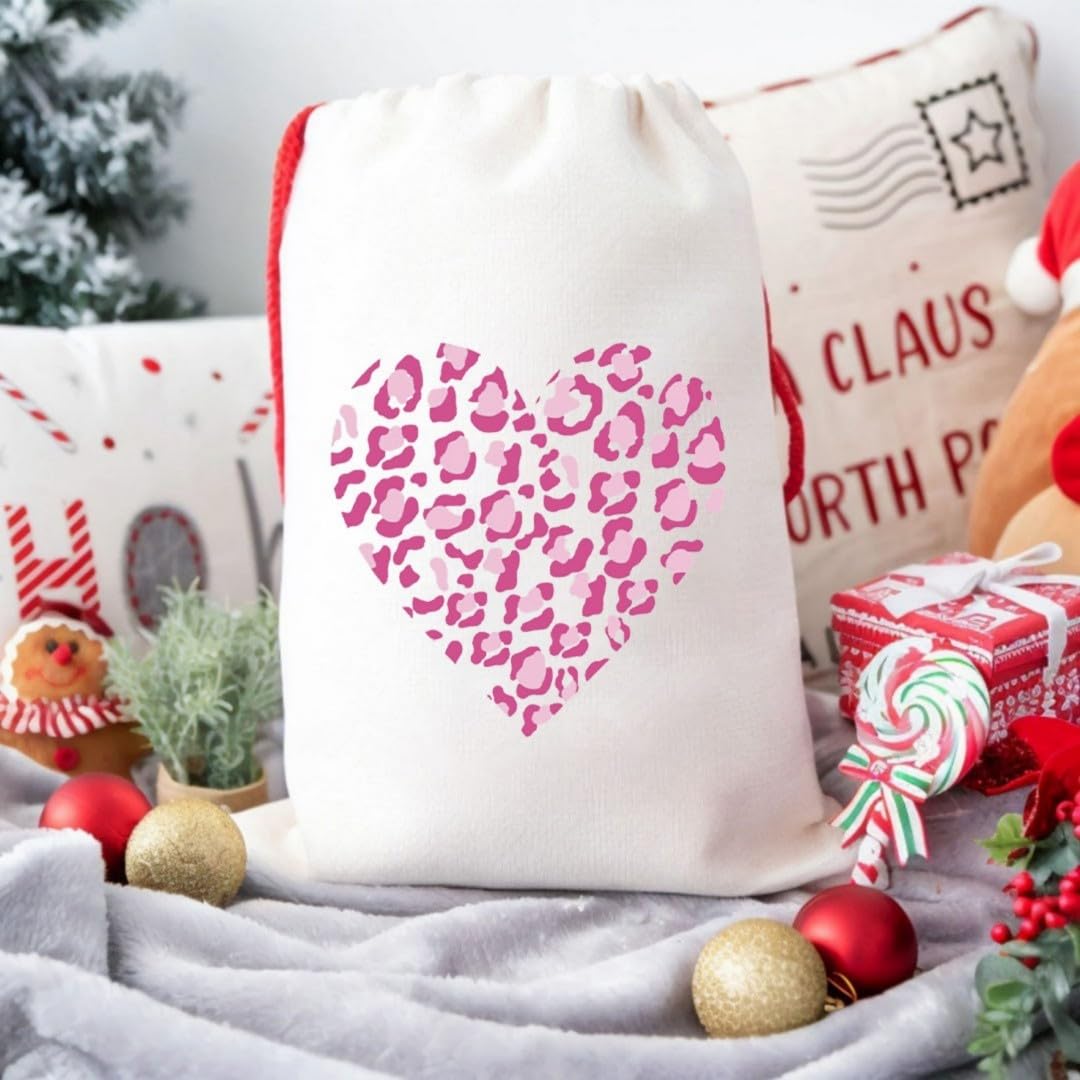 Love Heart Leopard Print Romantic Decor Iron Transfer Patch Heat Transfer Sticker Vinyl Design Iron Applique T-Shirt Clothing DIY Craft Applique Clothing Decoration (P2)