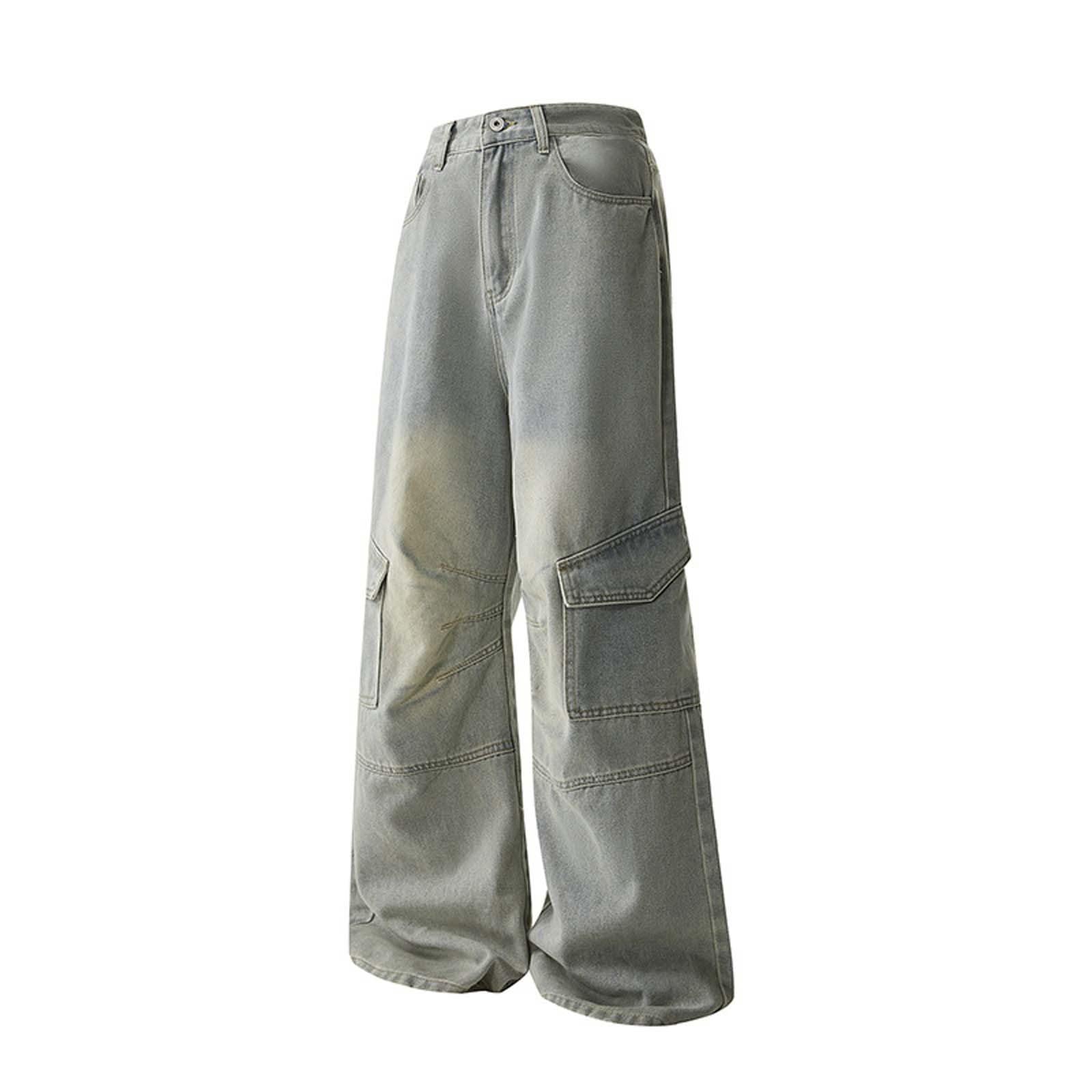 Jeans Hombre-Pantalones Vaqueros Casuales de Estilo para otoño/Invierno