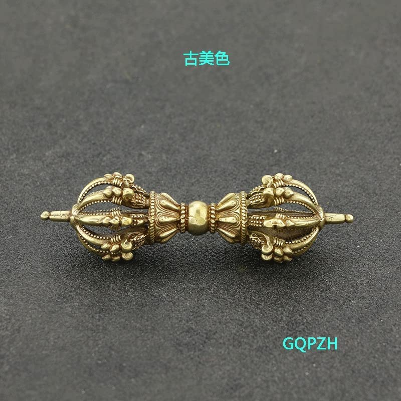 Amazon｜密教法具 九鈷杵 長さ9.5cm 真鍮 密教で使われる仏具 密教法具
