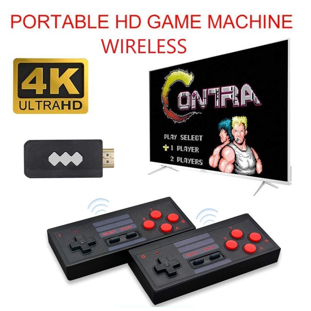 Careflection Portable Multi Player Extreme Mini Game Box Built in 620 Games Wireless USB AV-Out TV 2.4G Dual Wireless Gamepads Handheld Video Game Console