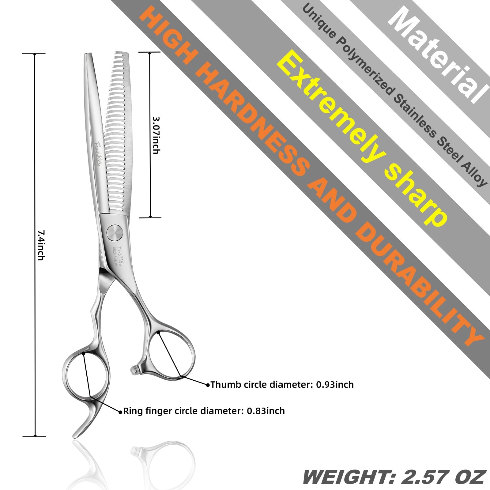 Tijeras profesionales de alta gama para adelgazar el cabello, tijeras para cortar los dientes, peluquería peluquería texturizadora, extremadamente afilada, aleación de acero inoxidable de 2