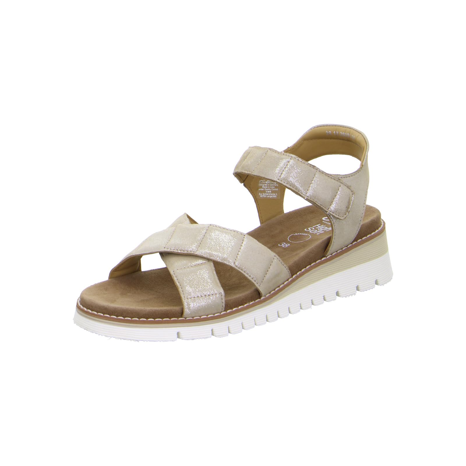 ara Women's Kent Sandal, sand, 5-5.5 UK