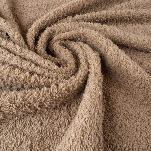Rizo de Toalla en Color Beige Oscuro con 160 cm de Ancho. Se Vende por Metros. Ideal para Albornoces, cambiadores, Baberos.