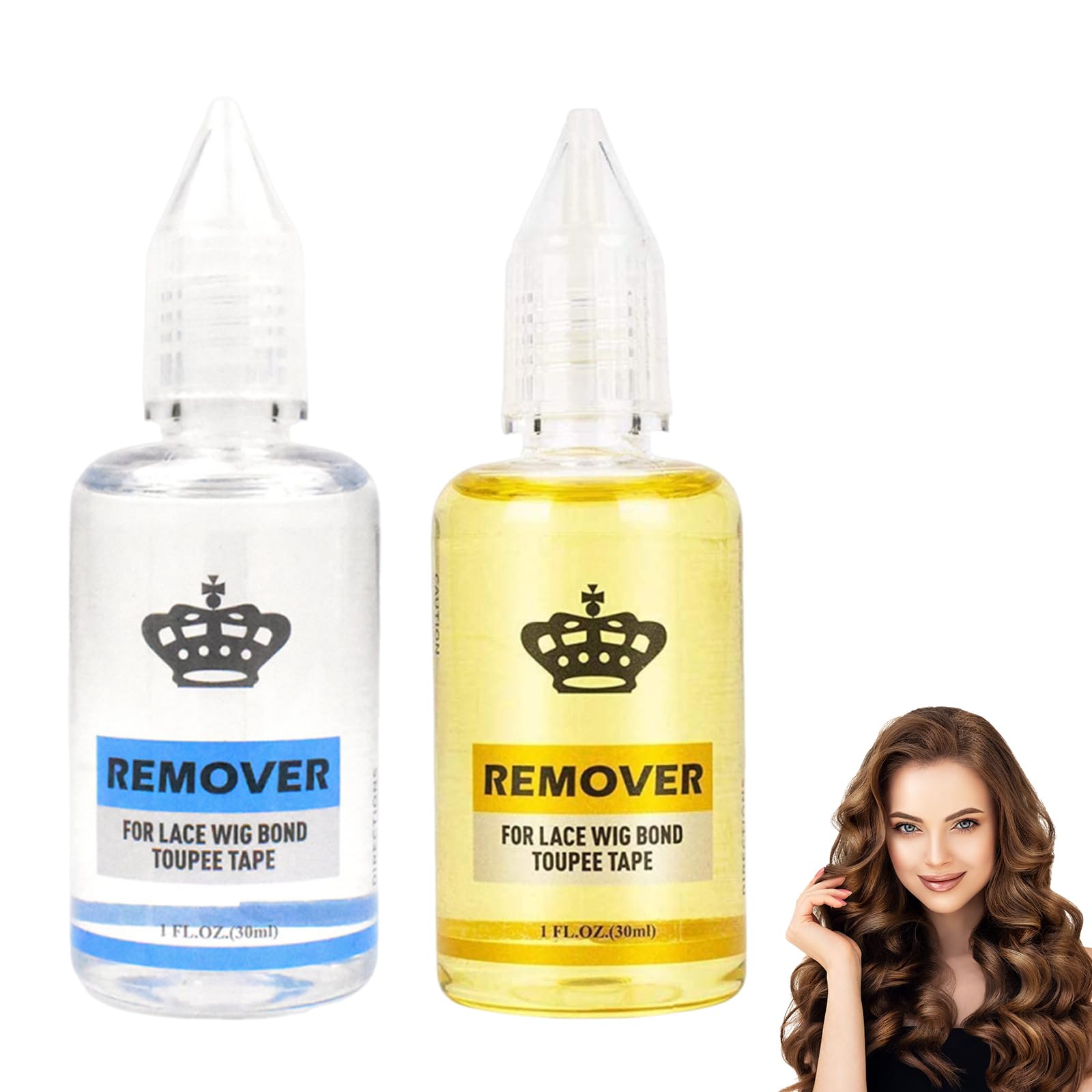 Roinaid 2 unidades de cinta para extensiones de extensión, removedor de extensiones de cinta adhesiva, disolvente para extensiones para eliminar residuos de pegamento, sistemas de cabello cosméticos,
