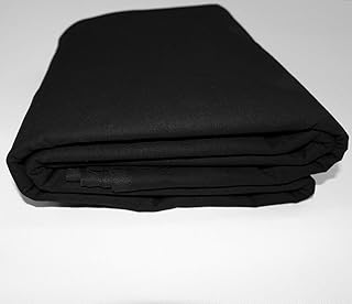 Mybecca Black 100% Cotton Muslin Fabric Textile Draping Fabric Wide: 60 inch 1-Yard (5 Feet x 3 Feet)(60" x 36")
