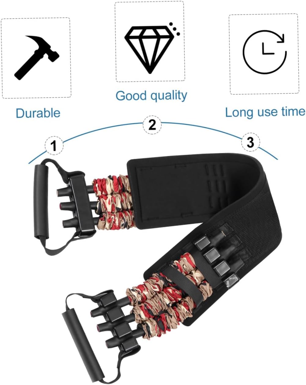 36kg Ergonomic Handles Chest Expand Rope Bench Press Pulling Band for Fitness