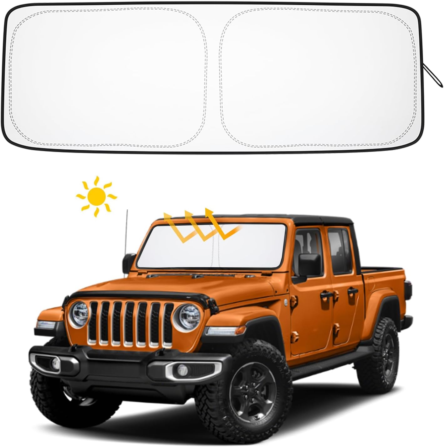 Windshield Sunshade Compatible with 20182022 2023 2024