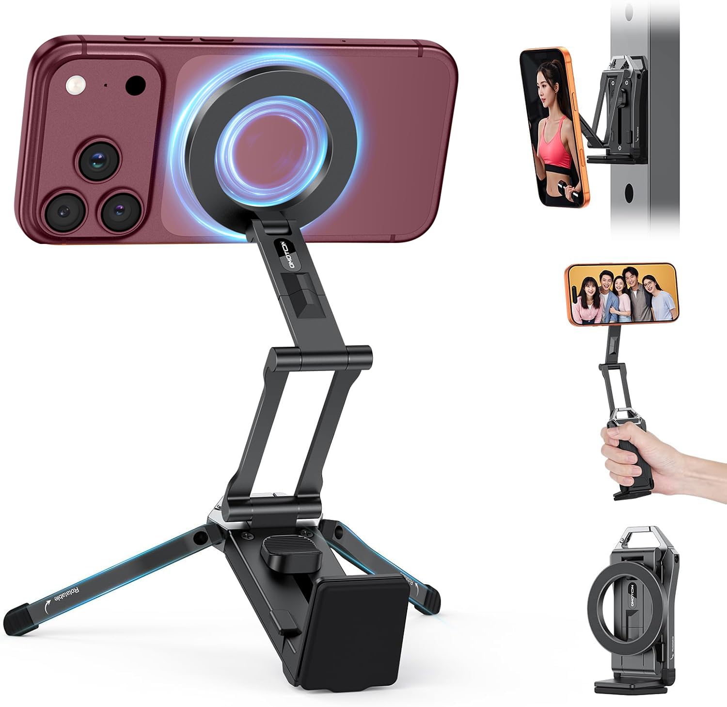 Amazon.co.jp: OMOTON TP02 スマホ三脚 スマホスタンド magsafeに対応