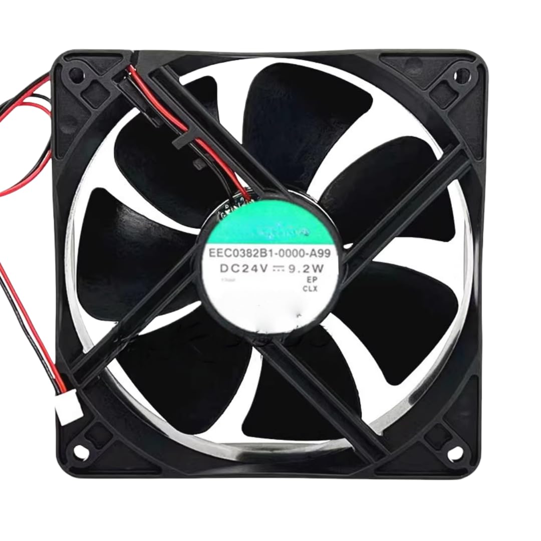 FCARUMIQP EEC0382B1-0000-A99 DC24V 0.38A 9.2W 2600RPM 12038 Cooling Fan 120x120x38MM