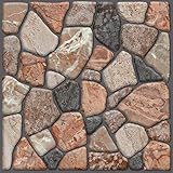 Elegante efecto de pared de piedra. Repelente al agua.